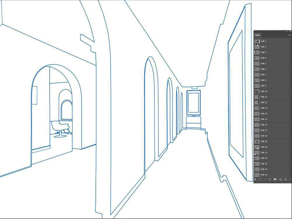 multiple clipping path