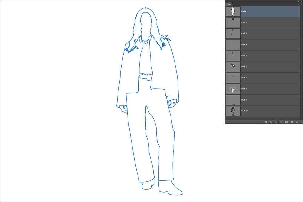 multiple clipping path